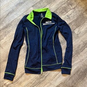 NFL Teens Apparel Navy and Lime Jacket